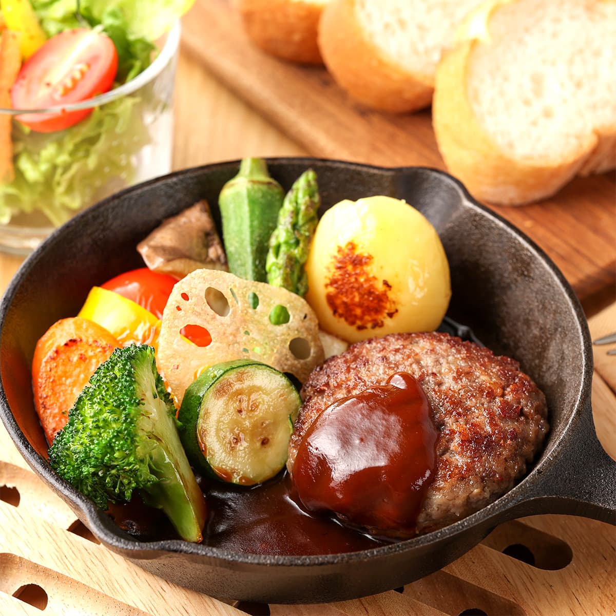 飛騨牛 牛100%ハンバーグ 100g x 2個