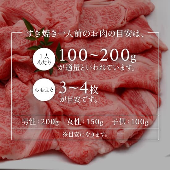 黒毛和牛 リブロースすき焼き 300g