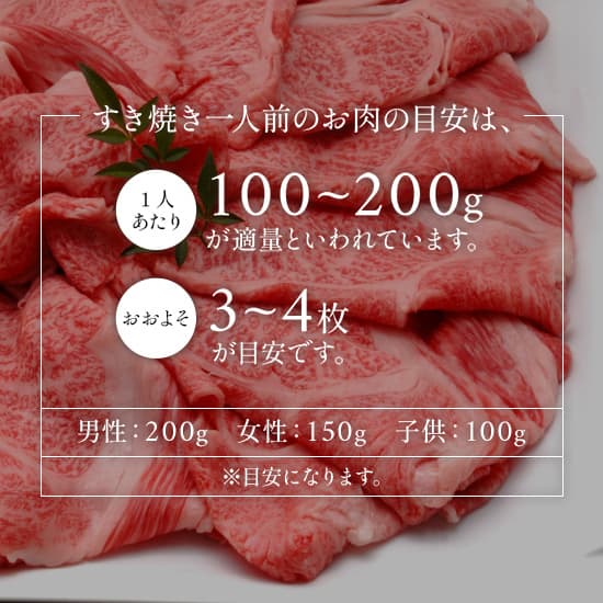 黒毛和牛 リブロースすき焼き 1800g（300g×6P）
