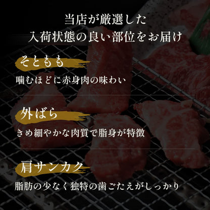 花盛り牛タン＆国産牛 焼肉八角セット400g（アメリカ産牛タン1種＆国産牛4種）