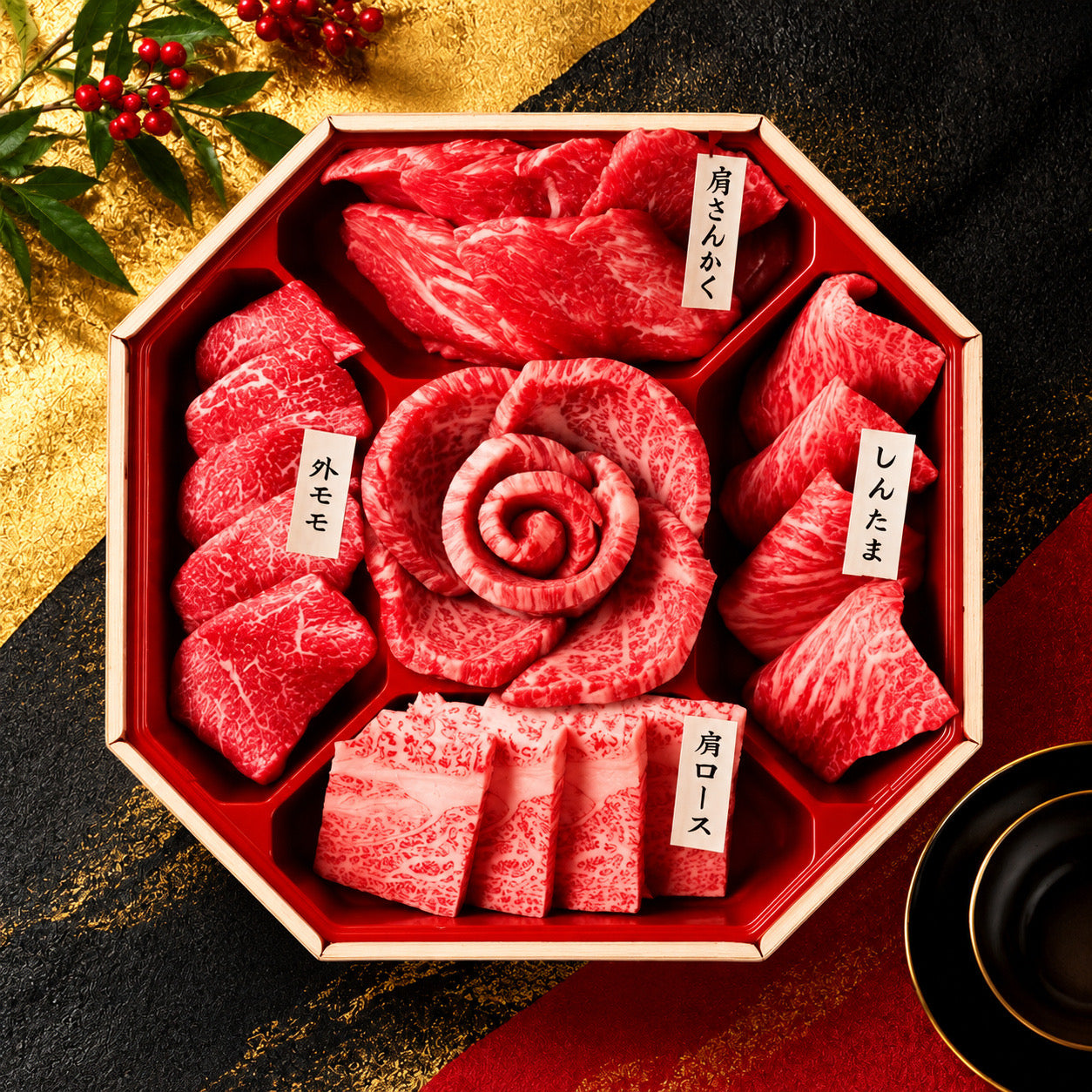 松阪牛 花盛カルビ 焼肉 5種 400g