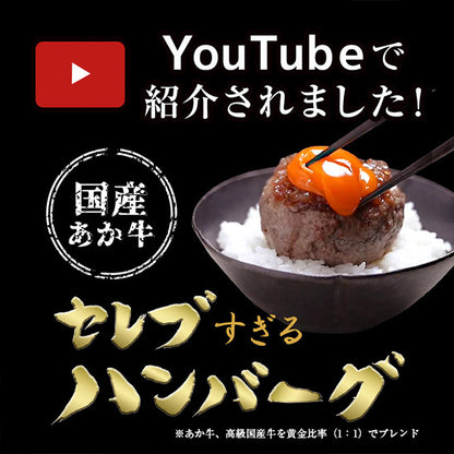 フラワーギフト付き セレブすぎるハンバーグ 100g×3個