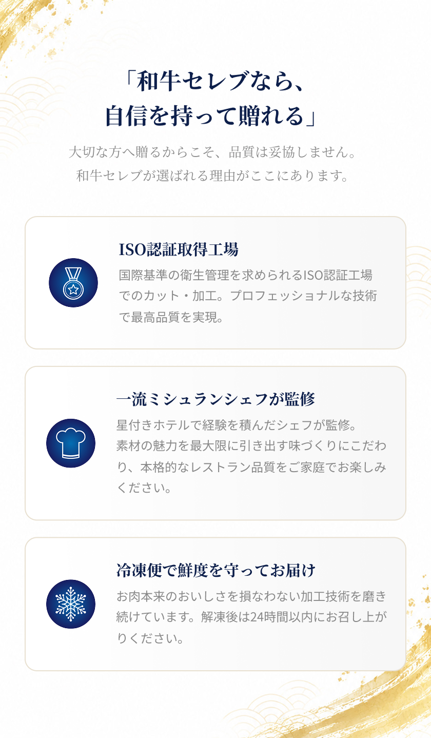 お中元ギフトLP自信