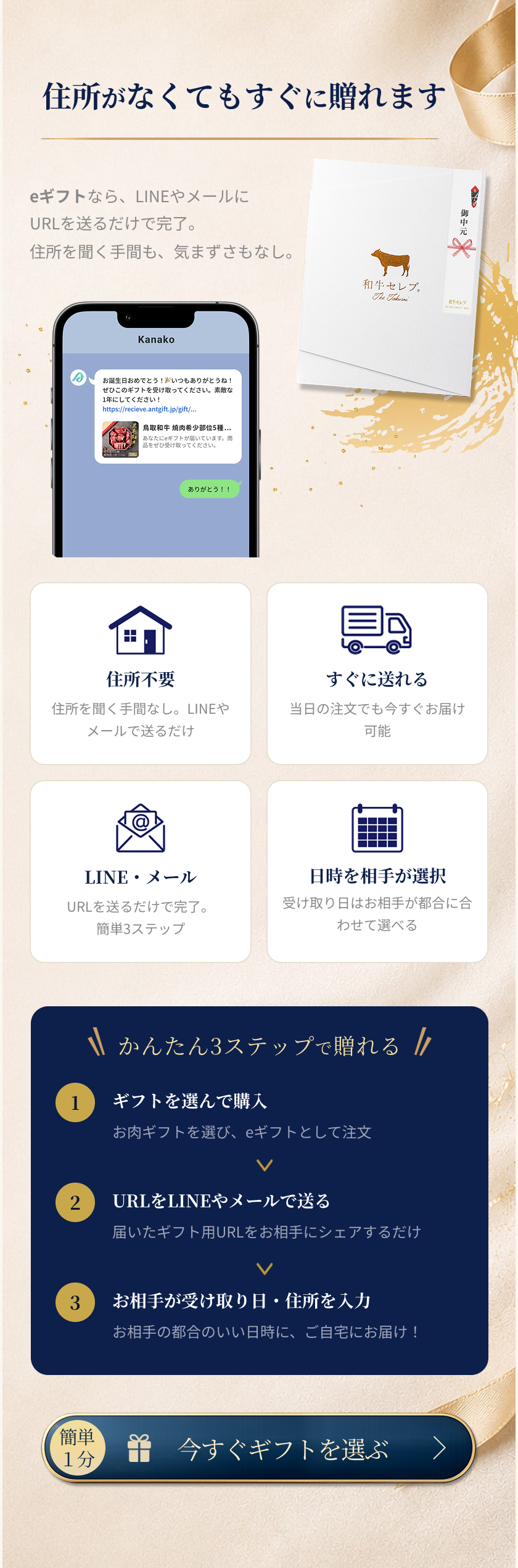 お中元ギフトLP住所