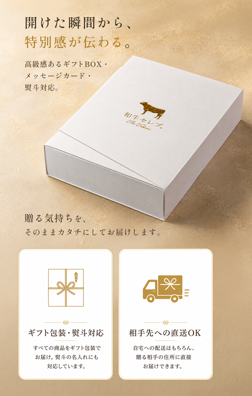 ギフト包装・熨斗対応セクション