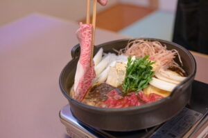 神戸牛のすき焼き